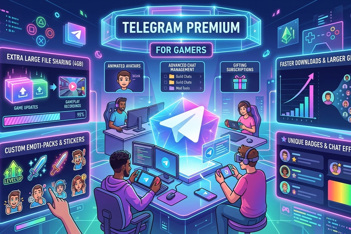 Telegram Premium برای گیمرها؛ چه امکاناتی برای کامیونیتی‌های بازی دارد؟
